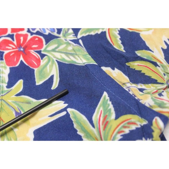 Vintage Via Veneto men's floral button front Hawaiian‎ short sleeve shirt - Picture 12 of 15